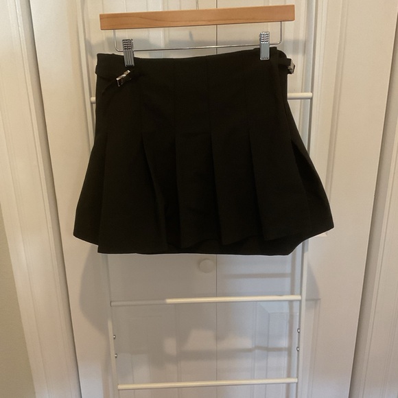Zara Black Skirt Faux Wrap Size M - Picture 2 of 5